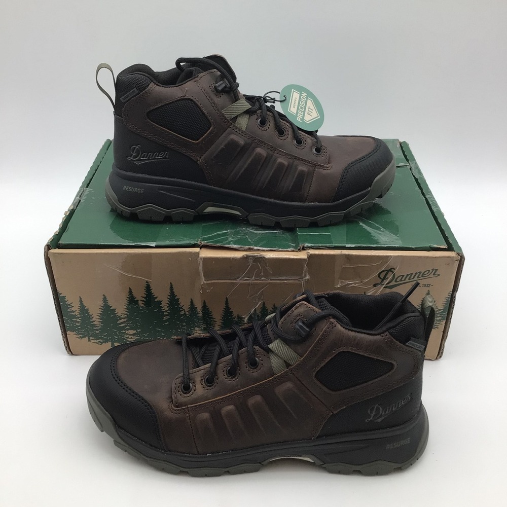 Danner Wheat Ridge 4.5" Brown Olive Leather WP Work Boot 18502 Womens Size 8 NEW